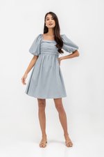 STEPHANIE PLEATED CHEST MINI DRESS