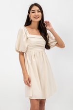 STEPHANIE PLEATED CHEST MINI DRESS