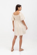 STEPHANIE PLEATED CHEST MINI DRESS