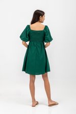 STEPHANIE PLEATED CHEST MINI DRESS