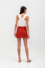 ELIJAH SIDE BUTTONDOWN SKORTS