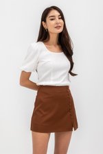 ELIJAH SIDE BUTTONDOWN SKORTS