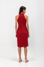 ELVIE LACE SHEATH MIDI CHEONGSAM