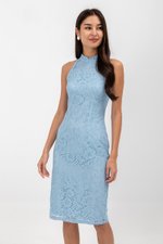 ELVIE LACE SHEATH MIDI CHEONGSAM