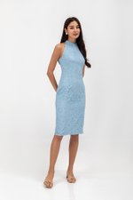ELVIE LACE SHEATH MIDI CHEONGSAM
