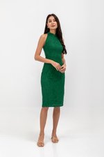 ELVIE LACE SHEATH MIDI CHEONGSAM