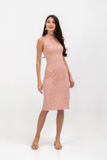 ELVIE LACE SHEATH MIDI CHEONGSAM