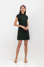 OVIDIA TEXTURED CAP SLEEVE CHEONGSAM