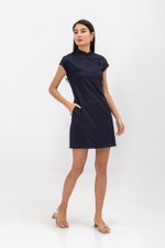 OVIDIA TEXTURED CAP SLEEVE CHEONGSAM
