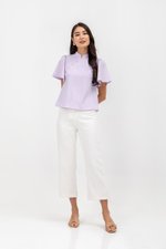 KENDALL FLUTTER SLEEVE CHEONGSAM TOP KENDALL FLUTTER SLEEVE CHEONGSAM TOP