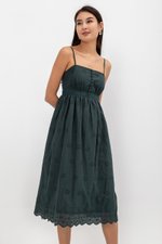 YASMIN EYELET CAMISOLE MIDI DRESS
