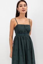 YASMIN EYELET CAMISOLE MIDI DRESS