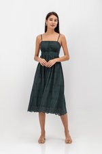 YASMIN EYELET CAMISOLE MIDI DRESS