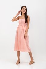 YASMIN EYELET CAMISOLE MIDI DRESS