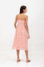 YASMIN EYELET CAMISOLE MIDI DRESS