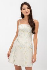 KATIE SPARROW JACQUARD CAMISOLE MINI DRESS KATIE SPARROW JACQUARD CAMISOLE MINI DRESS
