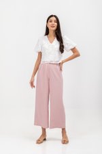 VIOLETTE PUFF SLEEVE FLORAL CHEONGSAM TOP