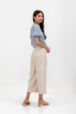 VIOLETTE PUFF SLEEVE FLORAL CHEONGSAM TOP