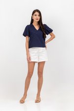 TUVA PUFF SLEEVE CHEONGSAM TOP