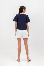 TUVA PUFF SLEEVE CHEONGSAM TOP