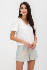 TUVA PUFF SLEEVE CHEONGSAM TOP