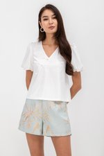 TUVA PUFF SLEEVE CHEONGSAM TOP