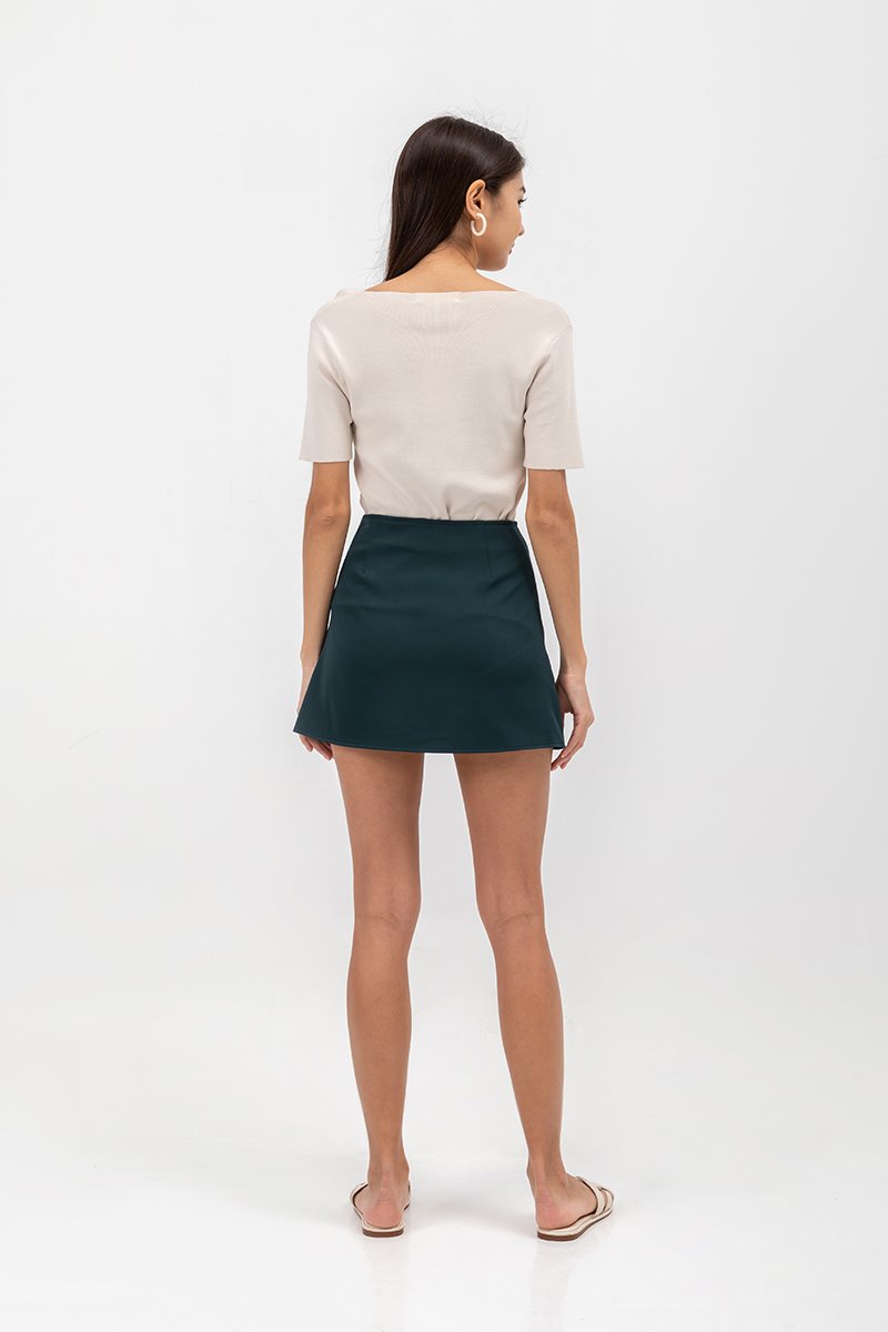 ELIJAH SIDE BUTTONDOWN SKORTS